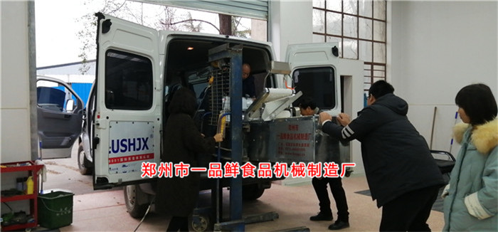 设备调试完毕装车拉走